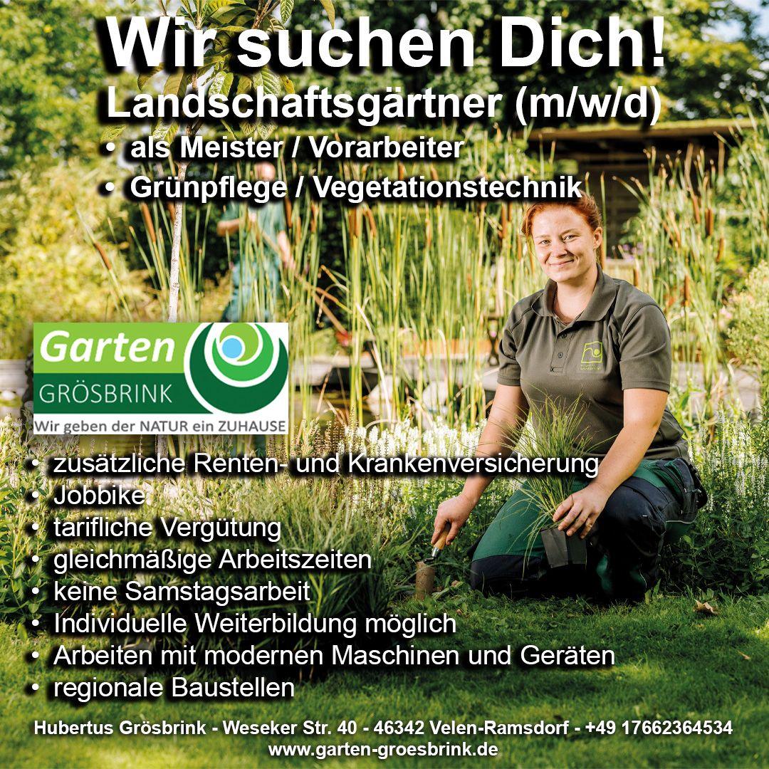 Stellenanzeige Garten Groesbrink